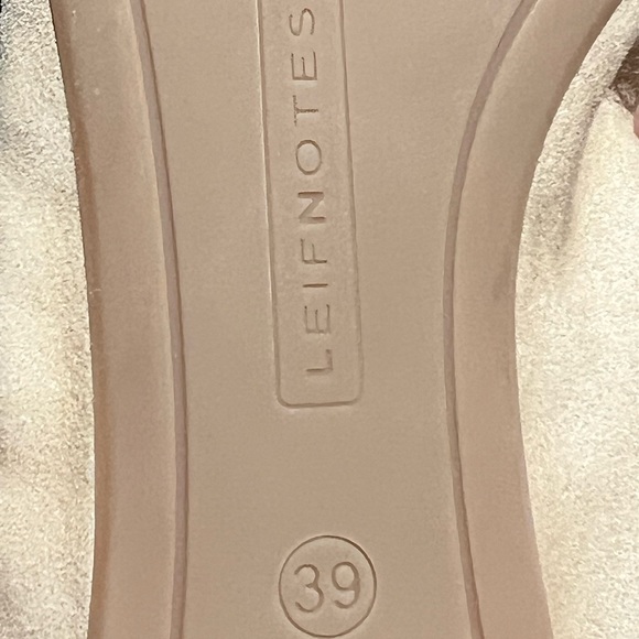 NWOT Leifnotes suede pink/beige watercolour dip dyed ballet flats,made in Italy. - Picture 9 of 16